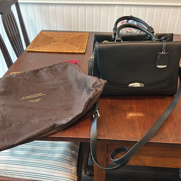 New Kate Spade Carolyna Pine Grove Way Black Satchel Bag - Picture 5 of 13